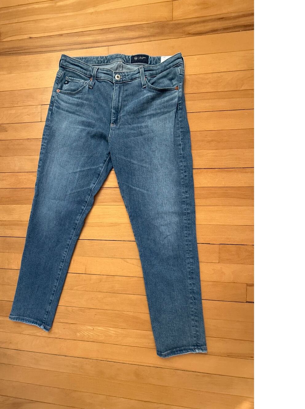 AG Adriano Goldschmied The Prima Mid-Rise Cigarette Jeans Size 30 Regular EUC